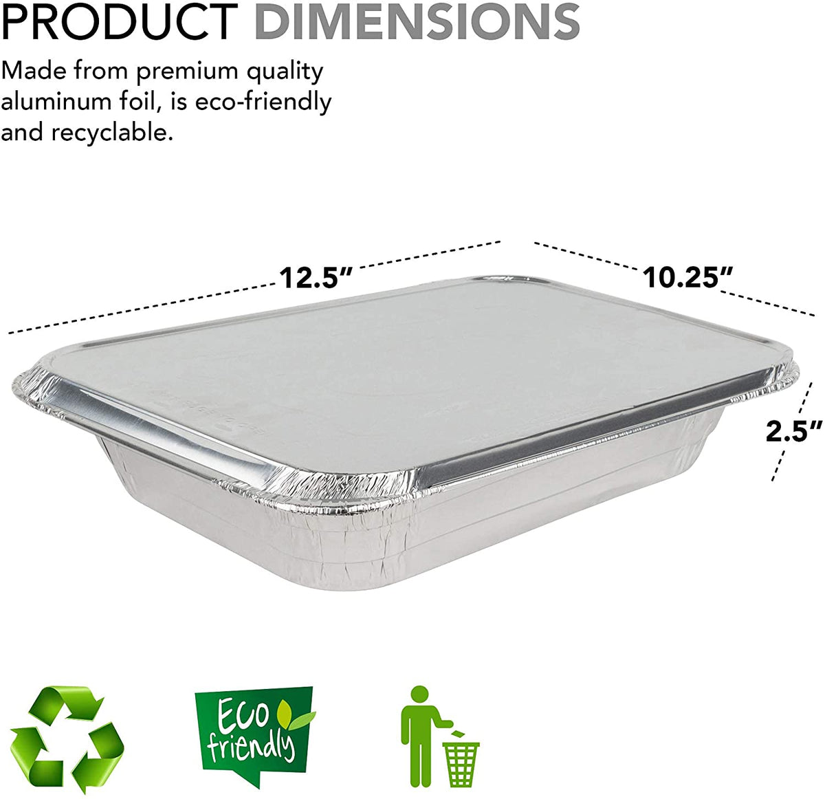 Disposable Aluminum Foil Tin Box Aluminum With Lid Ceramic Baking Sheet  Small
