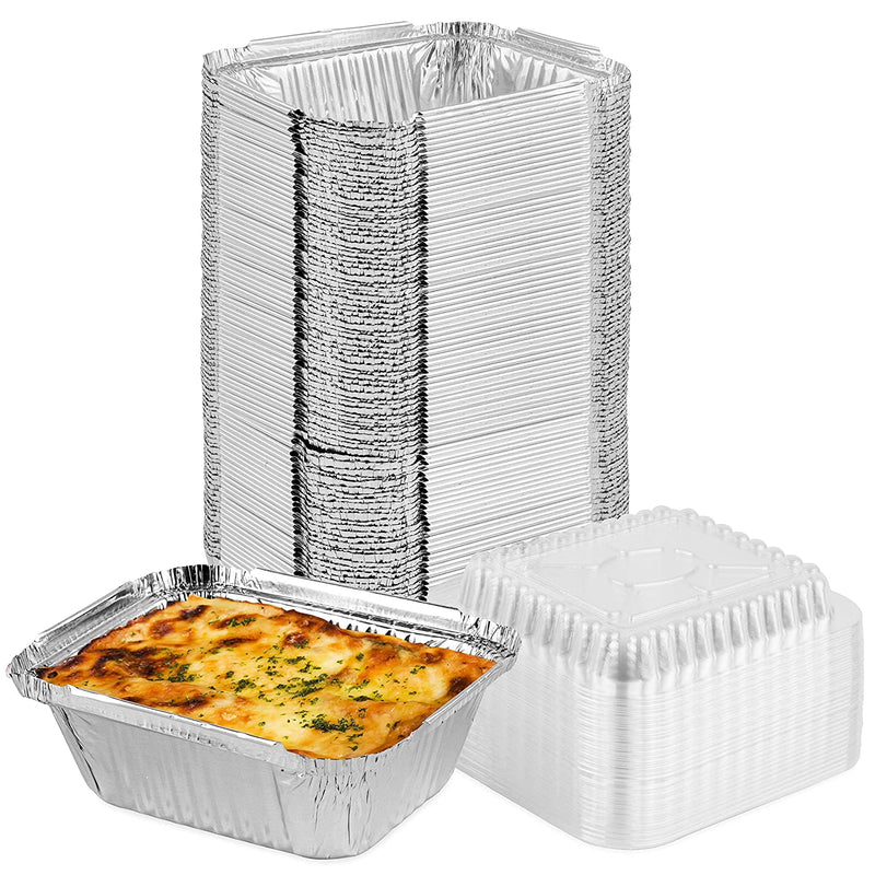 Oblong 1.5 Lb Foil Take-out Pans Disposable Aluminum Foil