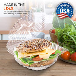 Clear Hinged Take-Out Containers - 55 oz