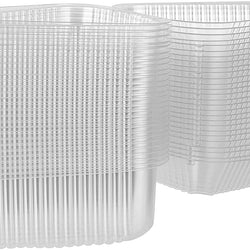 Cake Slice Container (50 Pack) - 1 Compartment Clear Plastic Trays wit –  Stock Your Home